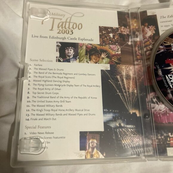 Edinburgh Military Tattoo 2003 DVD Live From Edinburg Castle Esplanade Video - Picture 4 of 5